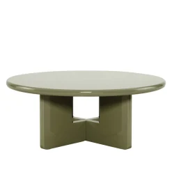 Drawer PALOMA Table basse ronde en bois laqué ø80cm
