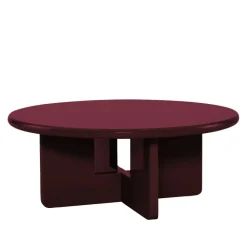 Drawer PALOMA Table basse ronde en bois laqué ø80cm