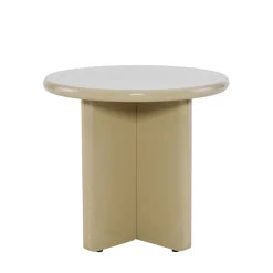 Drawer PALOMA Table d'appoint ronde en bois laqué ø50cm