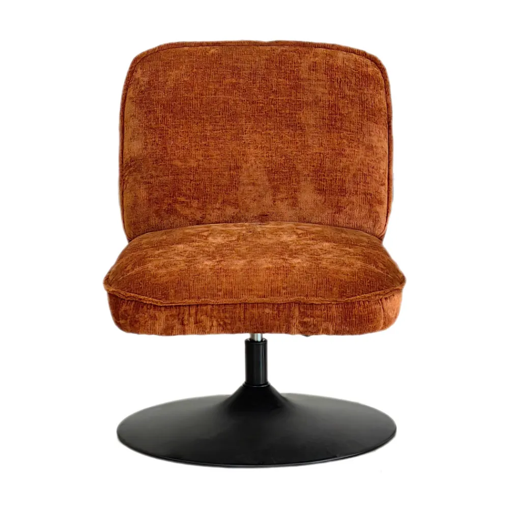 Drawer PARBO Fauteuil pivotant en velours côtelé pied tulipe