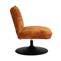 Drawer PARBO Fauteuil pivotant en velours côtelé pied tulipe