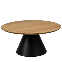 Drawer PARIDES Table basse ronde en bois ø85cm