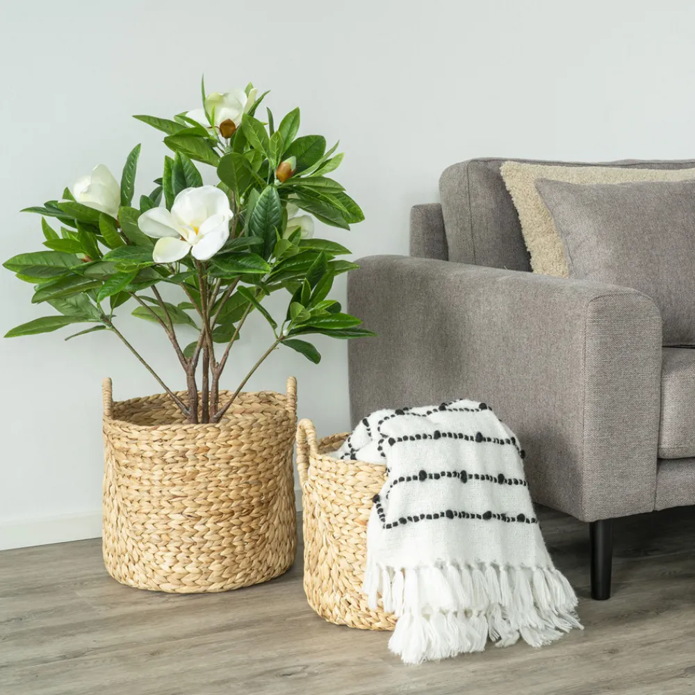 House Nordic PASSO Lot de 2 paniers en jacinthe d’eau