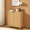 No name PAULA Buffet 2 portes en bois L75cm