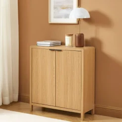 No name PAULA Buffet 2 portes en bois L75cm