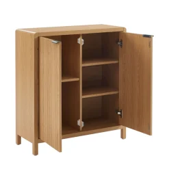 No name PAULA Buffet 2 portes en bois L75cm