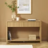 No name PAULA Console 2 tiroir en bois L120cm