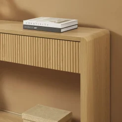 No name PAULA Console 2 tiroir en bois L120cm