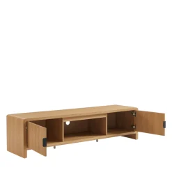 No name PAULA Meuble TV 2 portes en bois L160cm