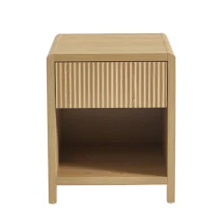 No name PAULA Table de chevet 1 tiroir en bois