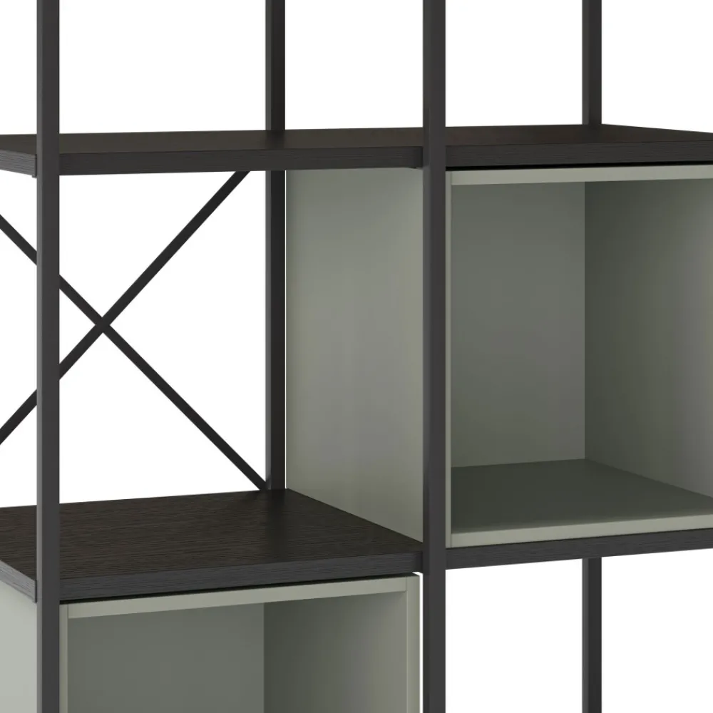 No name PHALOR Etagère en bois et métal 70,50x179cm