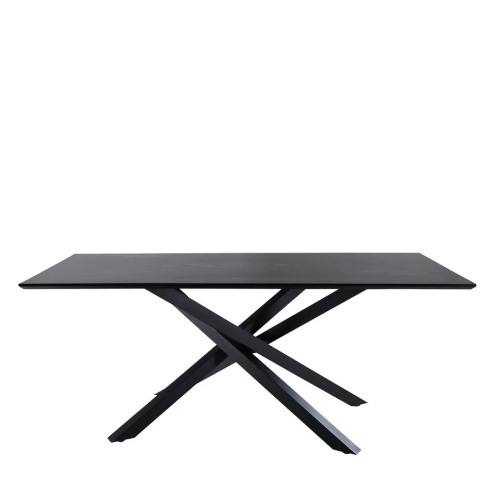 Venture Home PIAZZA Table à manger 8 personnes en bois et métal
