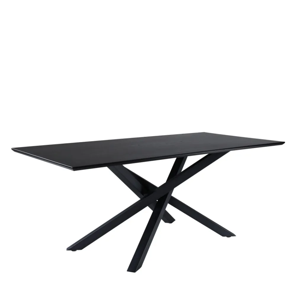 Venture Home PIAZZA Table à manger 8 personnes en bois et métal