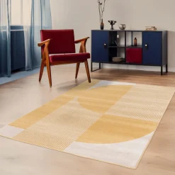 Drawer PILO Tapis à motifs géométriques arrondis
