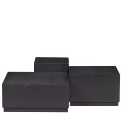 Woood PIM Lot de 3 tables basses en bois