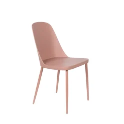 No name PIP Lot de 2 chaises en résine et métal