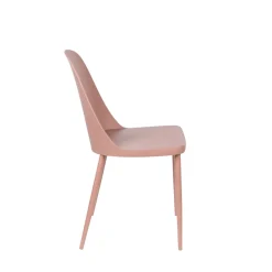 No name PIP Lot de 2 chaises en résine et métal