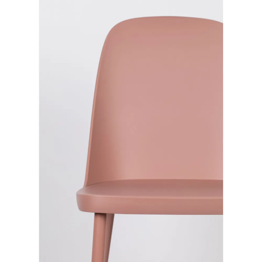 No name PIP Lot de 2 chaises en résine et métal