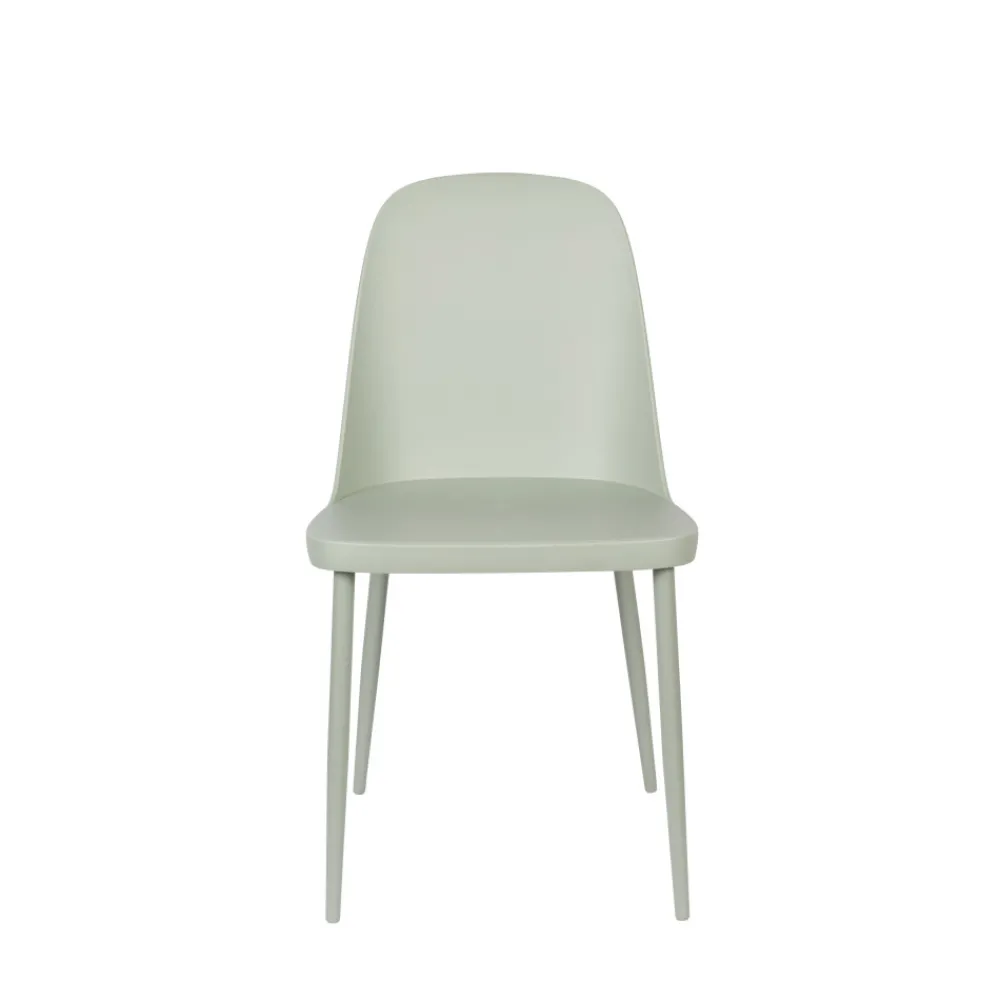No name PIP Lot de 2 chaises en résine et métal
