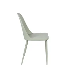 No name PIP Lot de 2 chaises en résine et métal