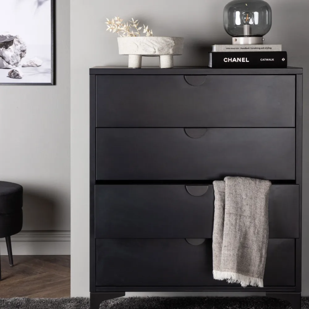 Venture Home PIRING Commode 4 tiroirs en métal L78cm