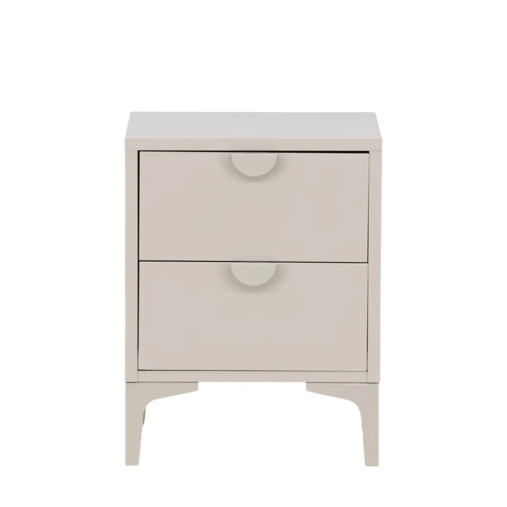 Venture Home PIRING Table de chevet 2 tiroirs en métal