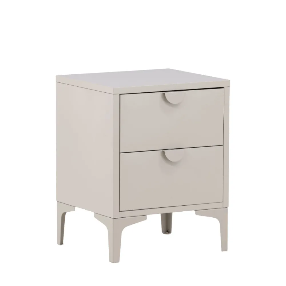 Venture Home PIRING Table de chevet 2 tiroirs en métal