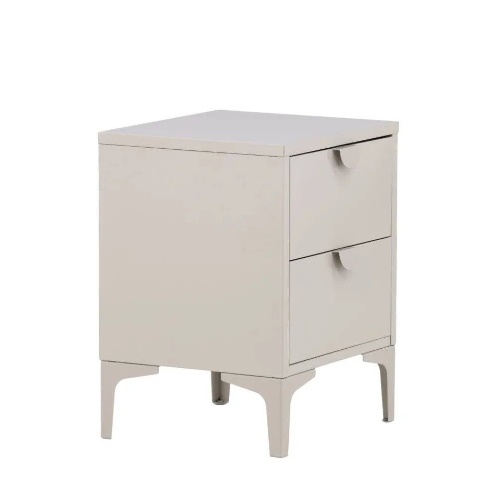 Venture Home PIRING Table de chevet 2 tiroirs en métal
