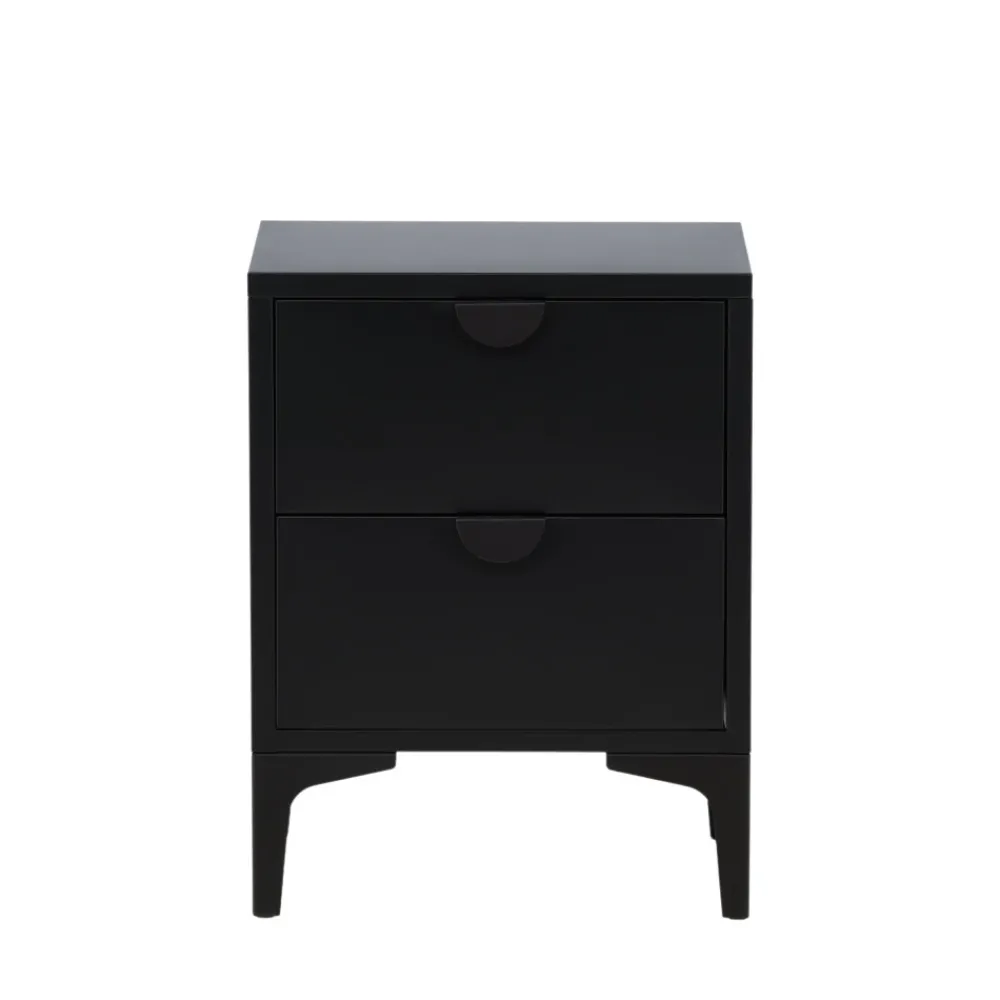 Venture Home PIRING Table de chevet 2 tiroirs en métal