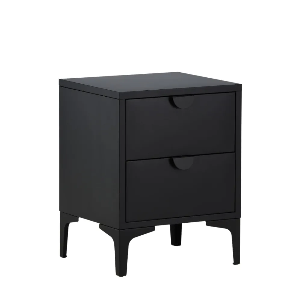 Venture Home PIRING Table de chevet 2 tiroirs en métal