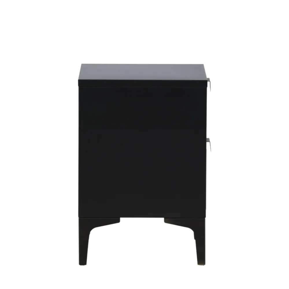 Venture Home PIRING Table de chevet 2 tiroirs en métal