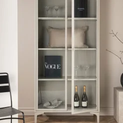 Venture Home PIRING Vaisselier 2 portes en verre et métal H190cm