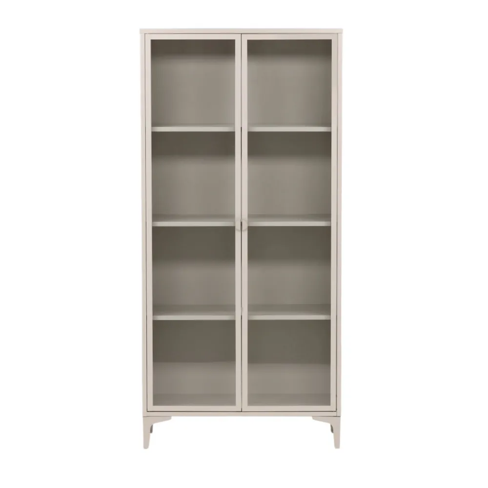 Venture Home PIRING Vaisselier 2 portes en verre et métal H190cm