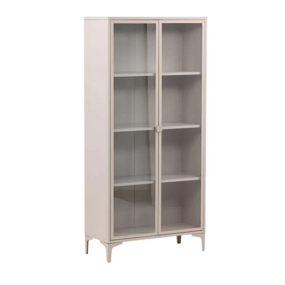 Venture Home PIRING Vaisselier 2 portes en verre et métal H190cm