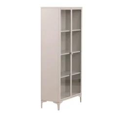 Venture Home PIRING Vaisselier 2 portes en verre et métal H190cm