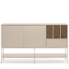 Teulat PLATT Buffet 2 portes en bois et métal L166 cm