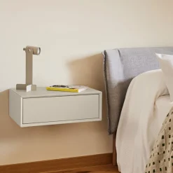 Teulat PLATT Table de chevet 1 tiroir murale en bois