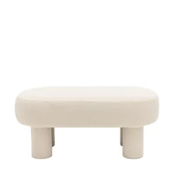 Drawer PLOOM Banc arrondi en tissu bouclette L105cm