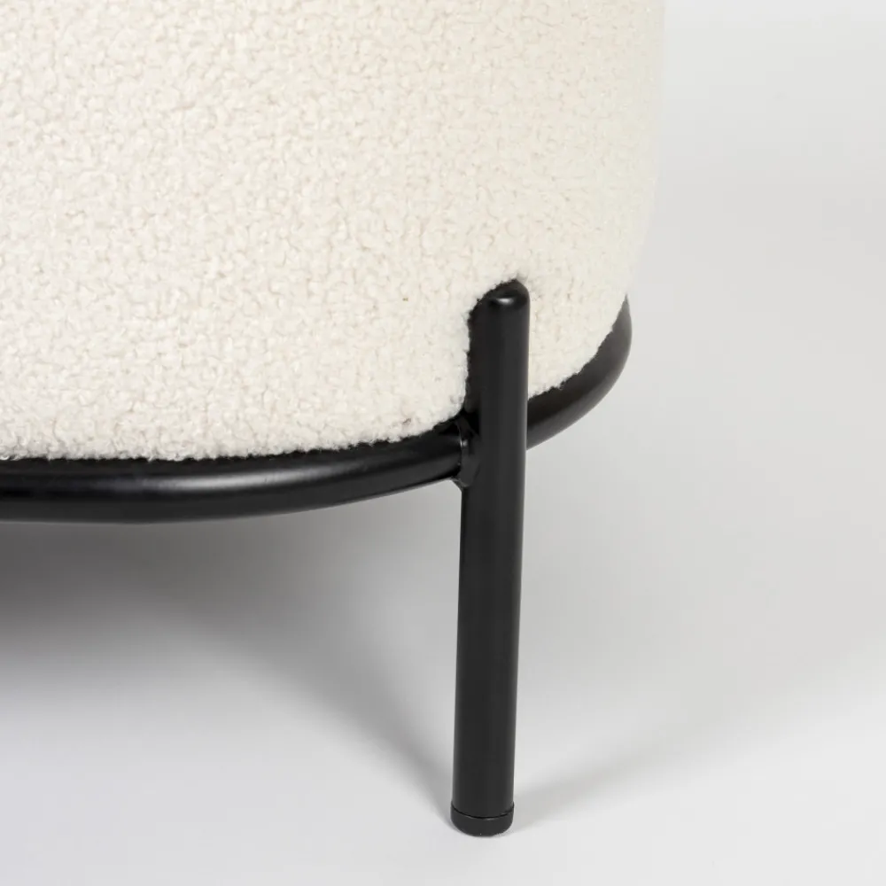 No name POLLYRepose-pieds en tissu bouclette