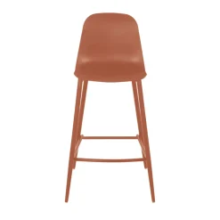Drawer PORTLAND Lot de 4 tabourets de bar intérieur et extérieur en plastique et métal H65cm