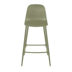 Drawer PORTLAND Lot de 4 tabourets de bar intérieur et extérieur en plastique et métal H65cm
