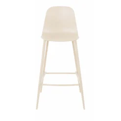 Drawer PORTLAND Lot de 4 tabourets de bar intérieur et extérieur en plastique et métal H65cm