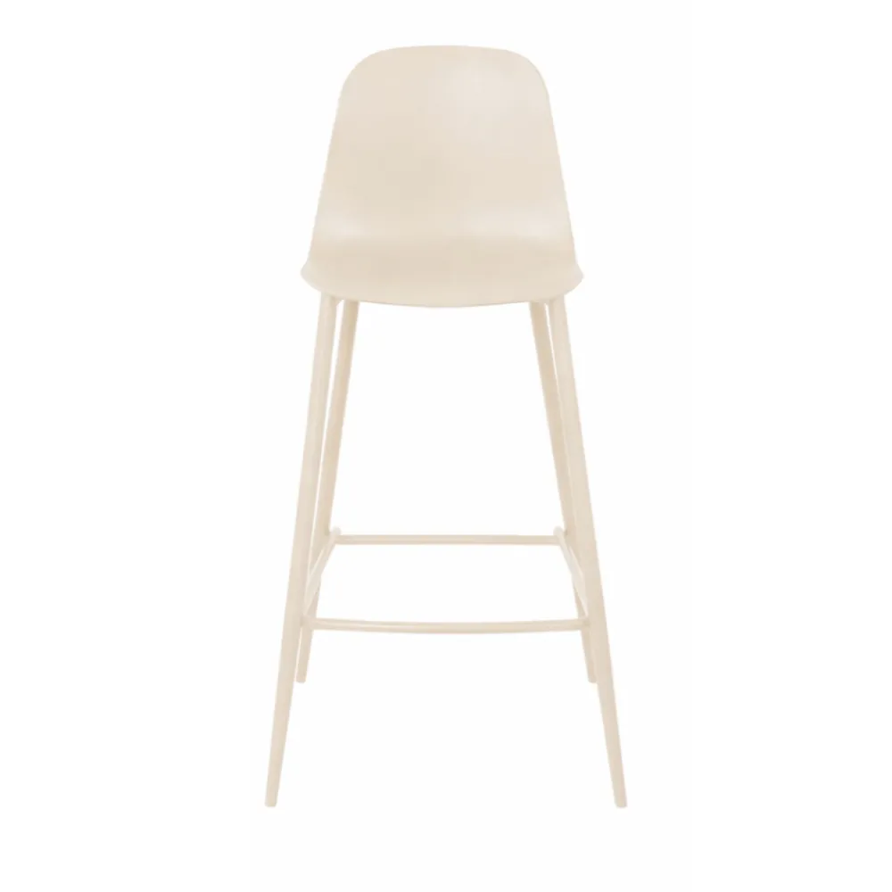 Drawer PORTLAND Lot de 4 tabourets de bar intérieur et extérieur en plastique et métal H65cm