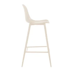 Drawer PORTLAND Lot de 4 tabourets de bar intérieur et extérieur en plastique et métal H65cm