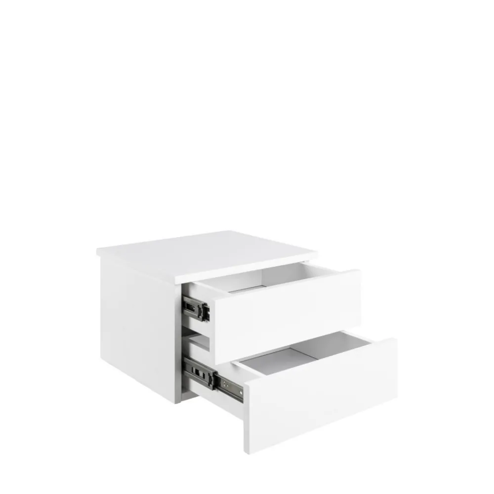 Drawer PUERTO Table de chevet murale 2 tiroirs