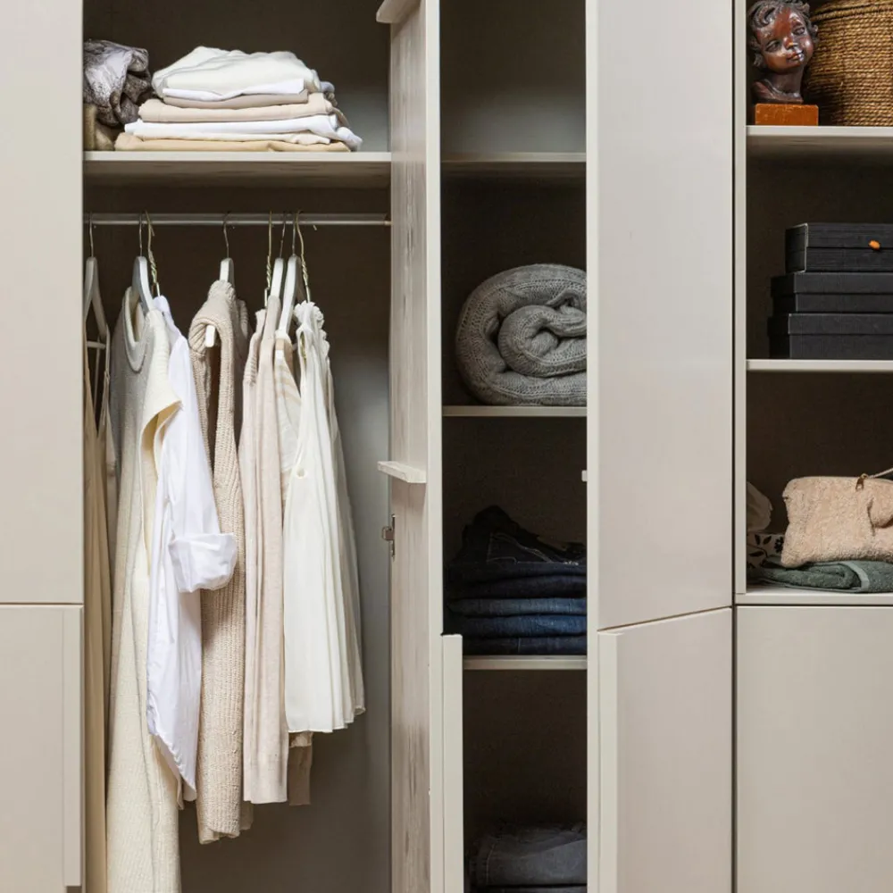 Woood PURE Armoire 3 portes en bois H215cm