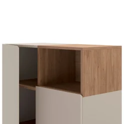 Drawer QUENOR Buffet 2 portes en bois et métal H120cm
