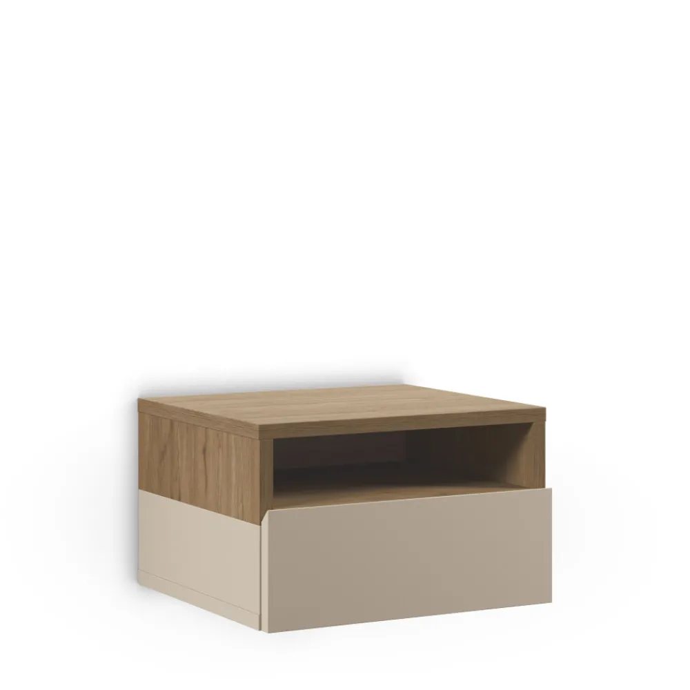 Drawer QUENOR Table de chevet murale 1 tiroir en bois
