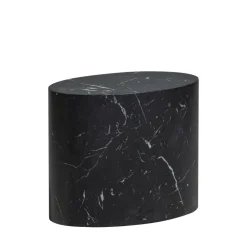 Woood QUINT Table d'appoint ovale en bois 40x24cm