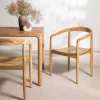 Drawer RADEN Lot de 2 fauteuils de table en teck